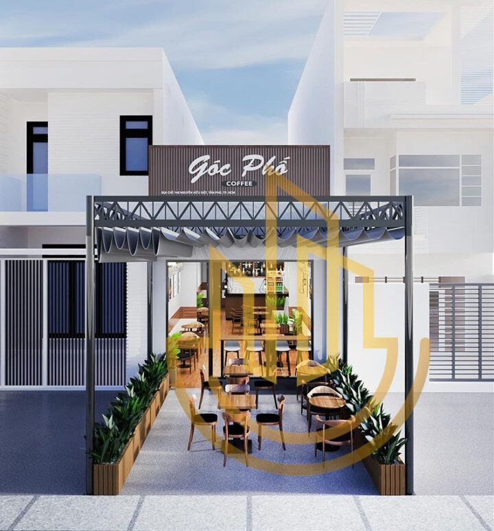 Thiết kế nội thất quán cafe Góc Phố quận Tân Phú, TPHCM