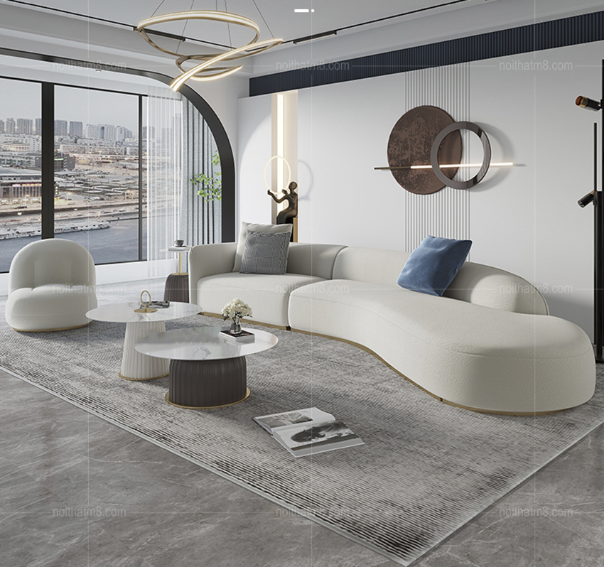 Mẫu thiết kế nội thất phòng khách hiện đại đẹp nhất 2023